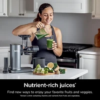 Ninja JC151C NeverClog Cold Press Juicer, 150 Watt, Ninja JC151C NeverClog Cold Press Juicer