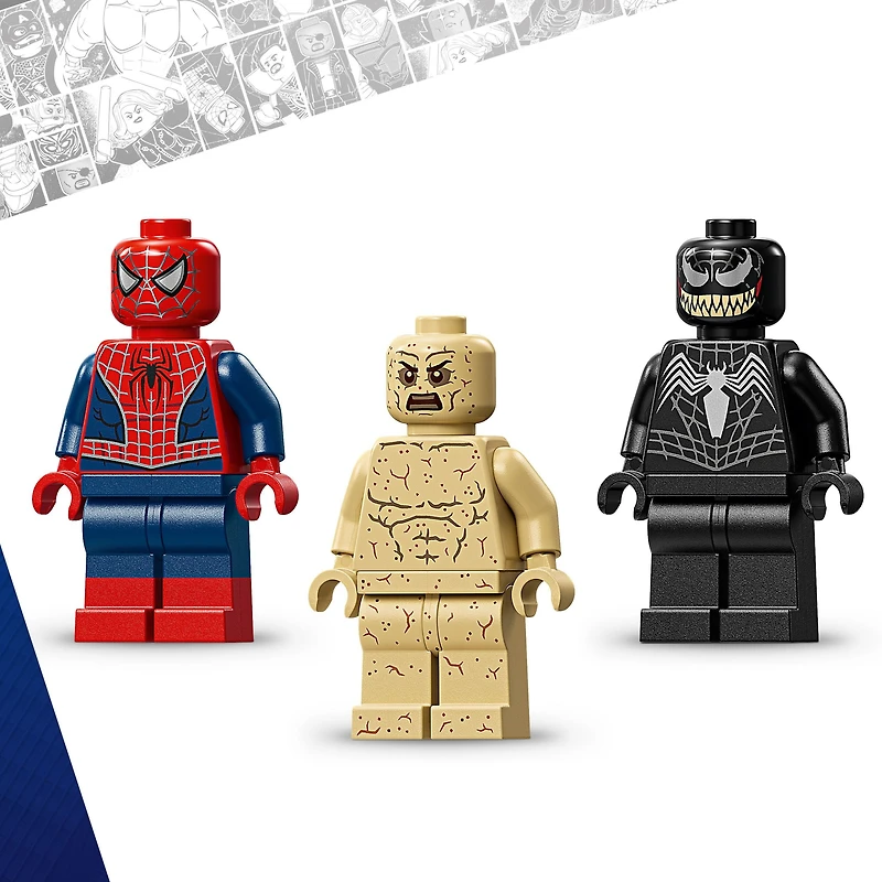 LEGO Marvel Epic Battle: Spider-Man vs. Sandman Building Toy for Boys & Girls - Super Hero Playset W/Venom, Sandman, & Spider-Man Minifigures - Gift Idea for Birthdays - Ages 9+ - 76334
