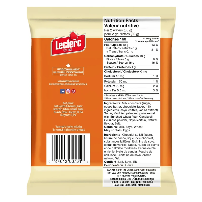 Lecl.Celeb.Coated Vanilla Wafer