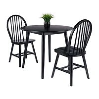 Moreno 3pc Drop Leaf Dining Table with Chairs