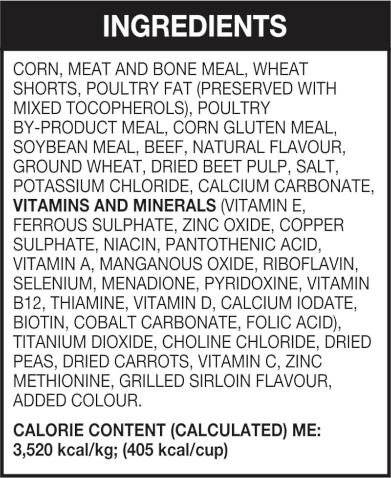 Ol' Roy Healthy Nutrition Slow Roasted Beef & Vegetable Flavour - Dry food for Adult dogs