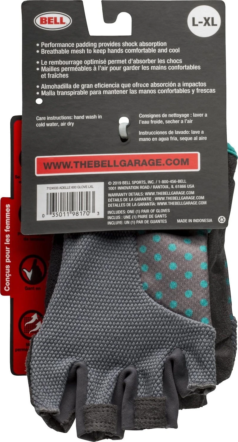 Gants de vélo Adelle 600 de Bell Sports Taille L-XL