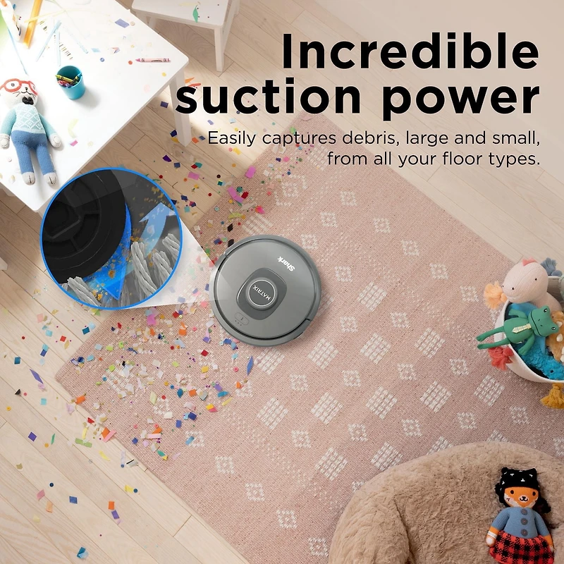 Shark Matrix Robot Vacuum, Carpets & Hard Floors, Precision Home Mapping, Perfect for Pet Hair, Wi-Fi, RV2300CA