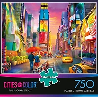 Buffalo Games Cities in Colour Times Square Stroll 750 Piece Jigsaw Puzzle