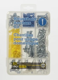 Chevilles d'ancrage e-z drywall assorties 50 pièces