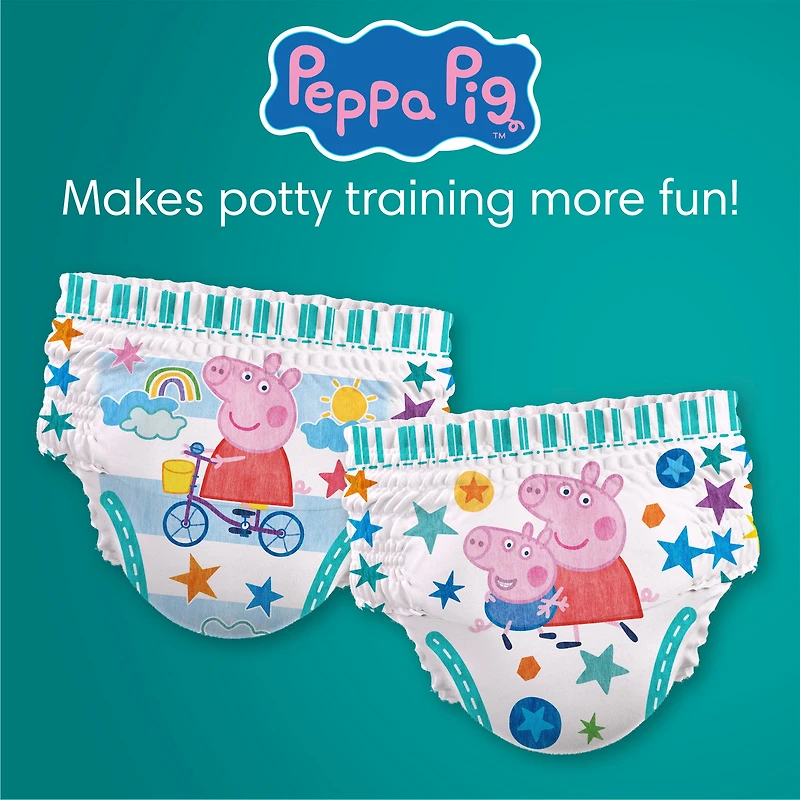 Sous-vêtements d’entraînement Pampers Easy Ups à l’effigie de Peppa Pig, taille 6 (4T/5T)