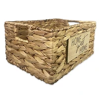 Hometrends 12" Wide Plaque Woven Basket