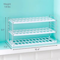 UpSpace Water Bottle Organizer, 3-Shelf Wide