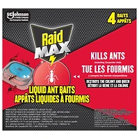 Insecticide Raid Max Appâts à fourmis, à l’épreuve des enfants, 4 unités