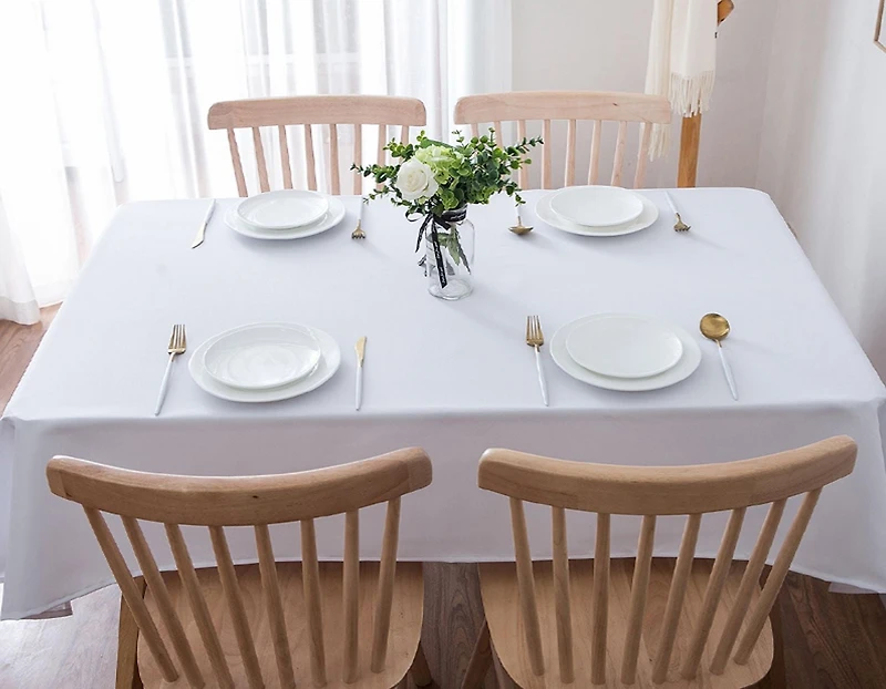 Fabstyles Hotel 100% Cotton Solid Table Cloth