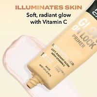 Hard Candy Glow On Lock Water-based Illuminating 12-Hour Hold Face Primer with Vitamin C, 1.52 fluid ounces