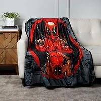 Marvel Deadpool Adult Fleece Blanket, 50" x 60"