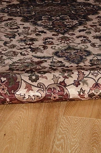 Tapis Emerald Bayer rouge & marine de 6 pi 7 po x 9 pi 7 po