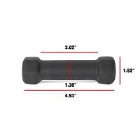CAP Barbell, Black Neoprene Dumbbell, 1lb Single