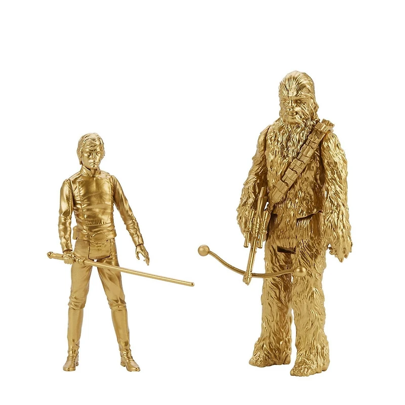 Star Wars Saga Skywalker, figurines Luke Skywalker et Chewbacca de 9,5 cm du film Star Wars : Le retour du JedI