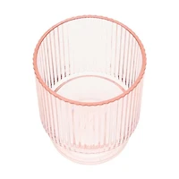 Hometrends Tinted Acrylic Ribbed Lowball Tumbler Assorted Colour, 1 pc