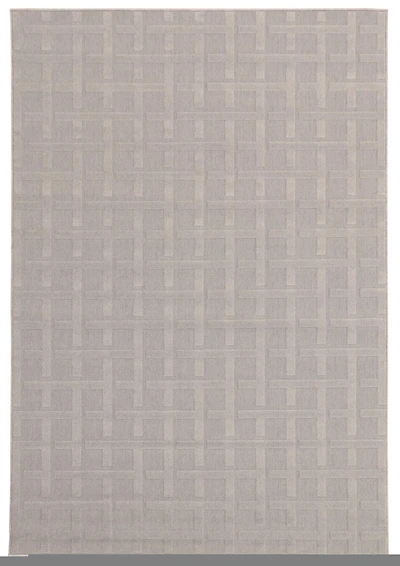 ECARPET Indoor/Outdoor for Balcony, Patio and Garden Villa Grey Rug