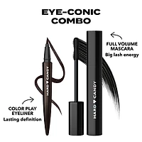 Hard Candy Color Liquid Eyeliner w Lash Boost Serum, Métallique Metallic, 4,14 ml