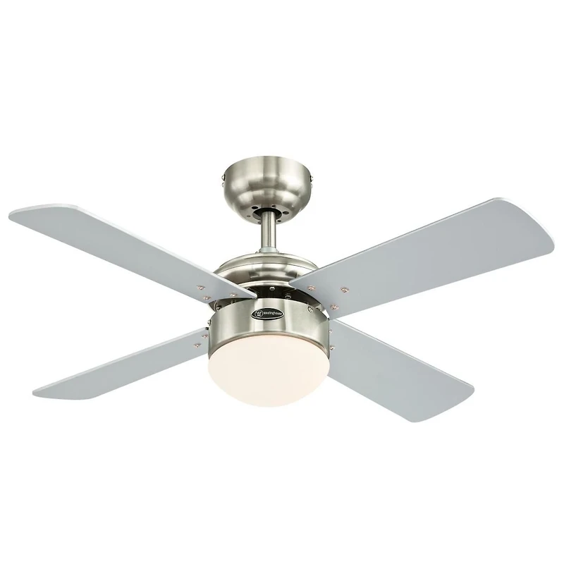 Westinghouse Ventilateur de Plafond de 36 po à DEL Colosseum en Nickel Brossé