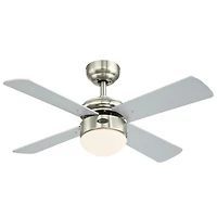 Westinghouse Ventilateur de Plafond de 36 po à DEL Colosseum en Nickel Brossé