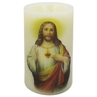 Mainstays 5" Bougies pilier en cire à DEL - Jésus, non parfumé
