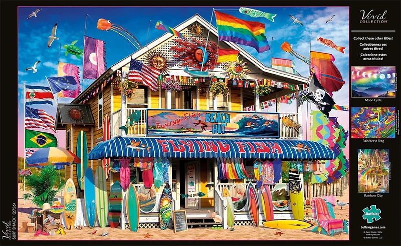 Buffalo Games - Le puzzle Vivid Collection - Surf Shack - en 300 pièces
