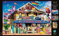 Buffalo Games - Le puzzle Vivid Collection - Surf Shack - en 300 pièces
