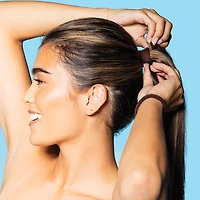 Gimme Beauty Élastiques pour Cheveux Sans Couture pour Cheveux Moyens, Attache à Queue de Cheval, Brun Foncé