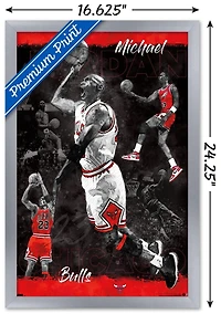 Michael Jordan - Sketch Wall Poster, 22.375" x 34" Framed