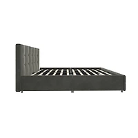 Rose Upholstered Bed with Storage