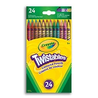 Crayola Twistables Coloured Pencils, 24 Count, 24 Twistable Coloured Pencils