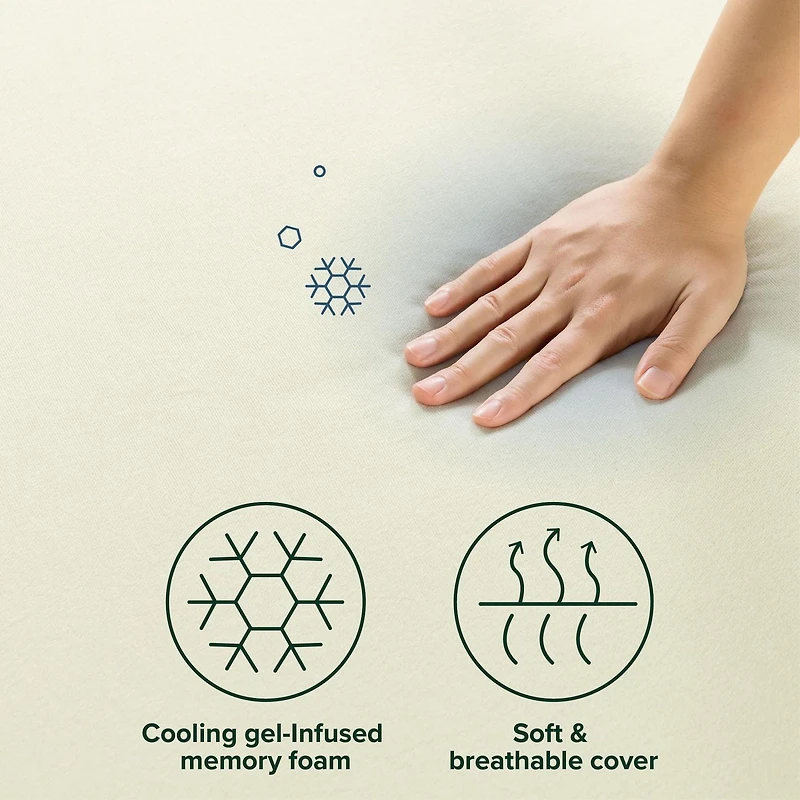 Zinus Gel Airflow Queen 10 Inch Cooling Gel Memory Foam Mattress in a Box, Medium Feel, Pressure Relief, CertiPUR-US Certified Foam
