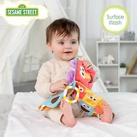 KIDS PREFERRED Sesame Street Soft Book Featuring Your Favorite Characters with Sensory Materials and Multiple Tabs to Keep Baby Engaged – 11 Inches – Surface Washable