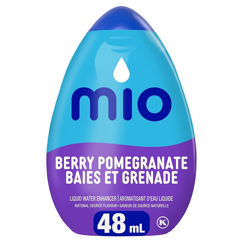 Aromatisant D'Eau Liquide Baies Et Grenade, Bouteille MIO BAIES DE GRENADE 48ML