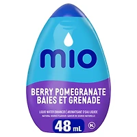 Aromatisant D'Eau Liquide Baies Et Grenade, Bouteille MIO BAIES DE GRENADE 48ML