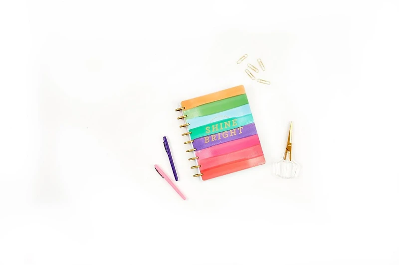The Happy Planner Classic Shine Bright 18 Month Planner, July 2021 - December 2022, THP Shine Bright 18Mo Plnr