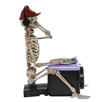 Façon de célébrer Halloween Décoration d'intérieur Squelette DJ lumineux avec son