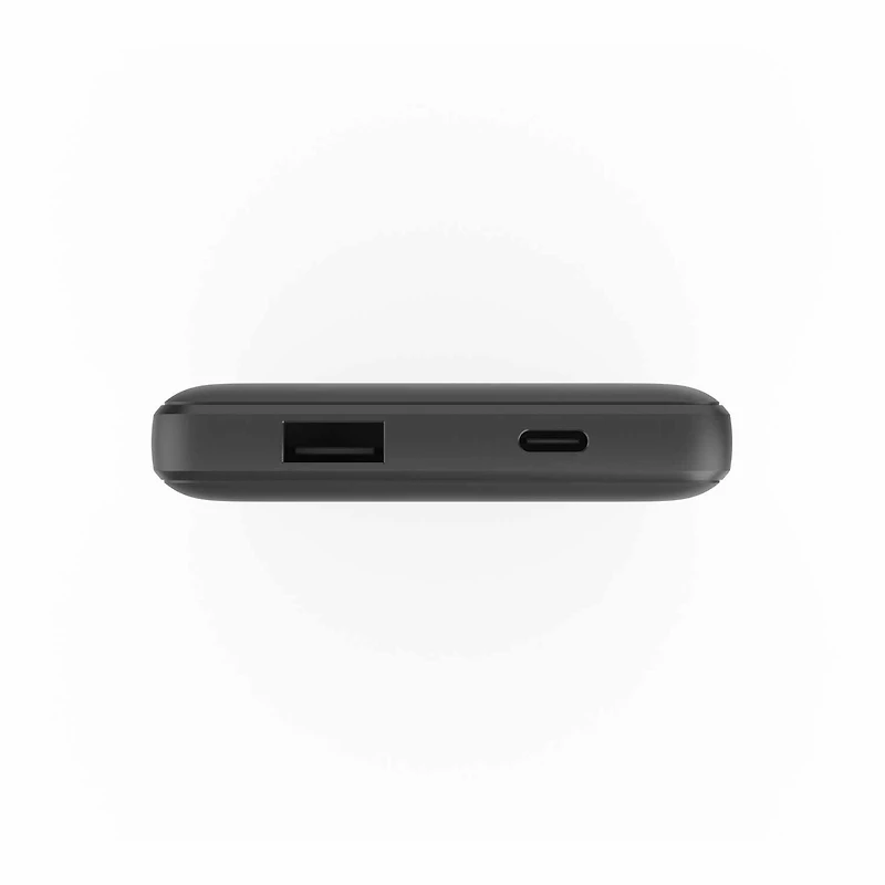 Batterie Power Boost 10 000 mAh avec port USB-C/USB-A et câble C-C, noire