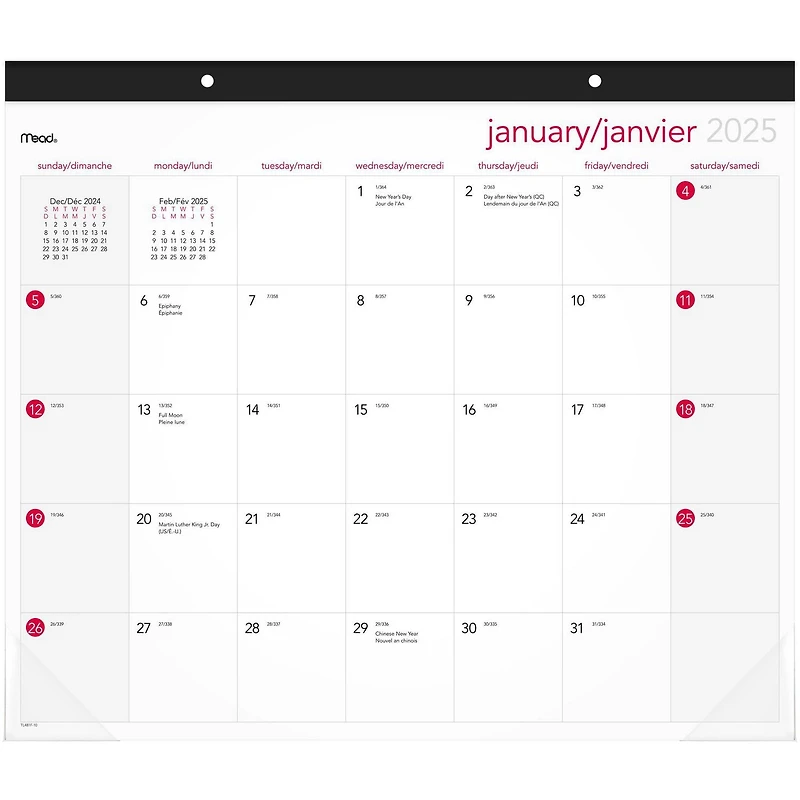 Mead Monthly Desk/Wall Pad, Calendar