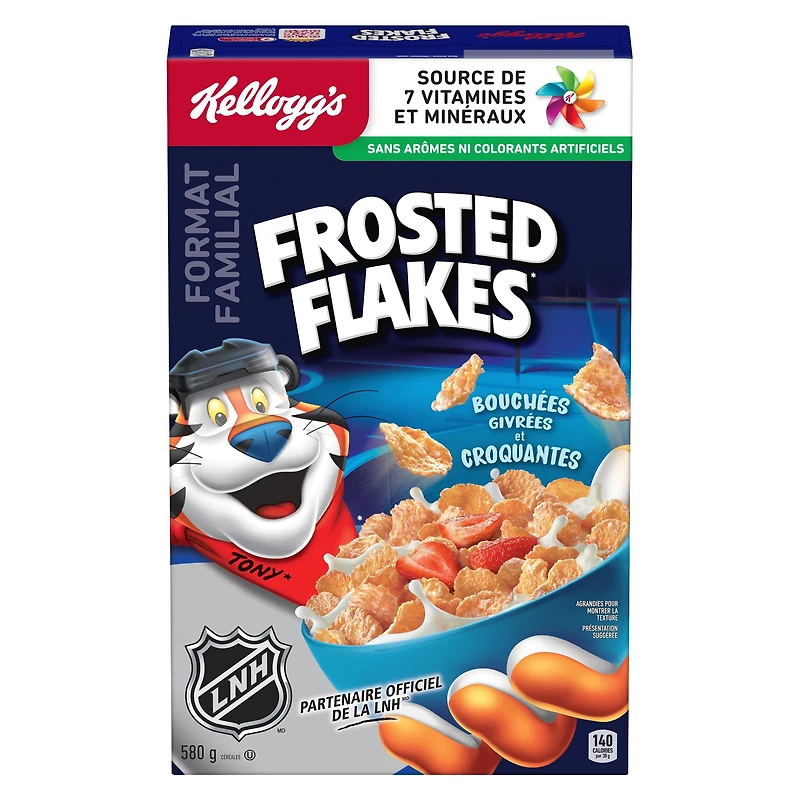 Kellogg's Frosted Flakes Cereal, Family Size, 580 g