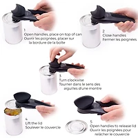 Starfrit Mightican Can Opener with Soft Grip, Soft Grip - Black
