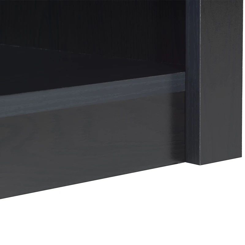 CorLiving Caldwell Engineered Wood Arched Top Adult Bookcase with 5 Shelves