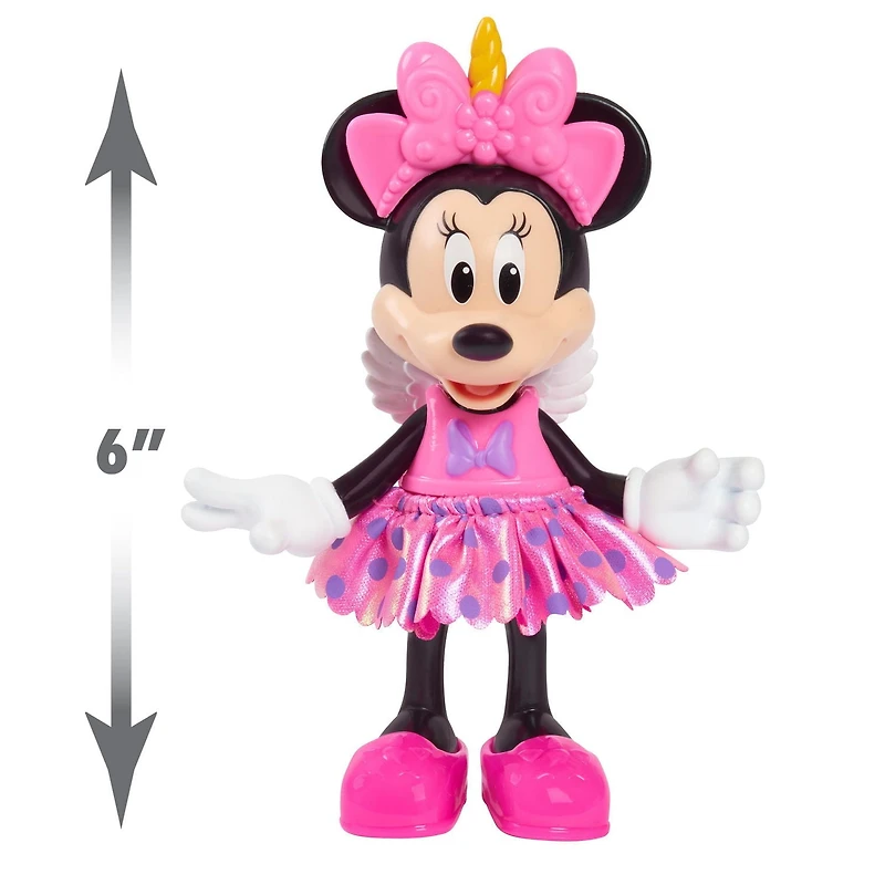 Disney Junior Minnie Mouse Fabulous Fashion Doll with Case – Unicorn Fantasy