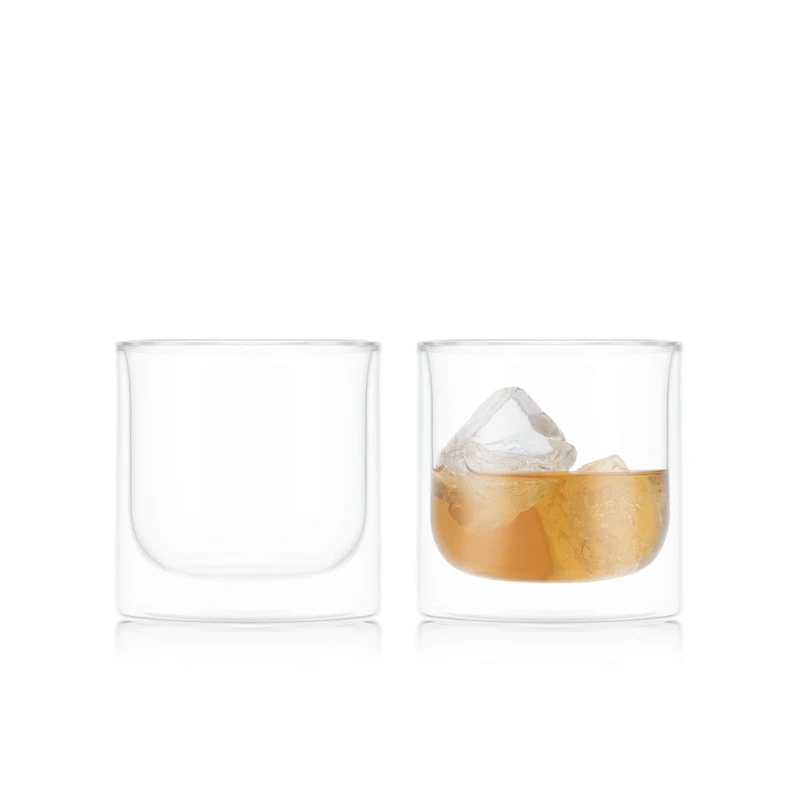 Bodum SKAL 2pc Double Wall Whiskey Glass 0.3 l, 300ml, SKAL DW WHSKEY 300ML
