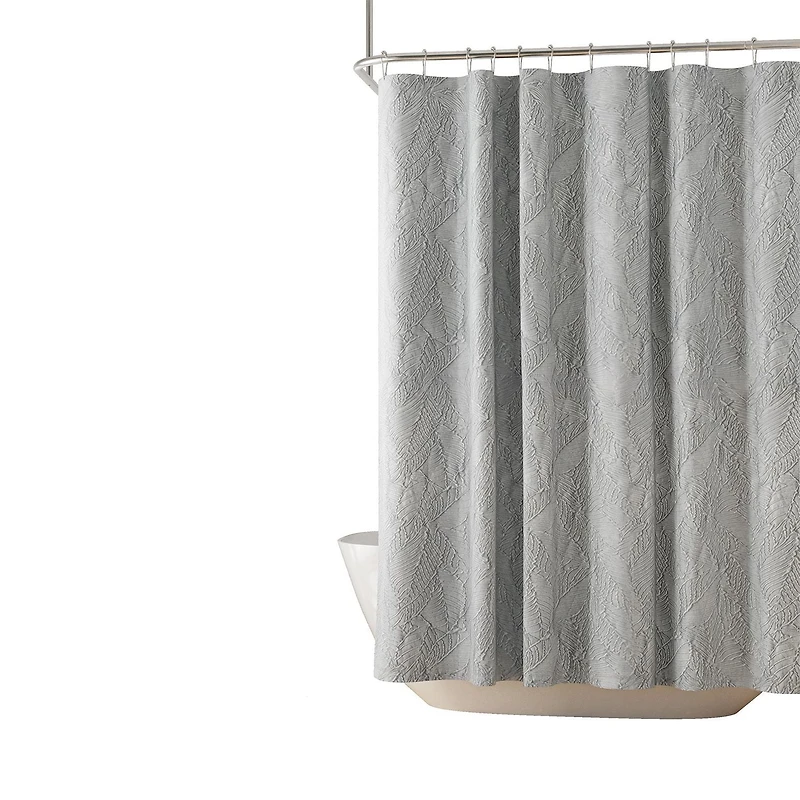 Rideau de douche en tissu décoratif avec designs botaniques Hometrends