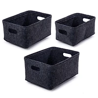 Truu Design, Paniers de rangement en feutre, ensemble de 3