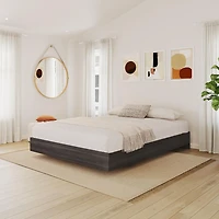 Lit plateforme double Tribeca de Nexera en ébène