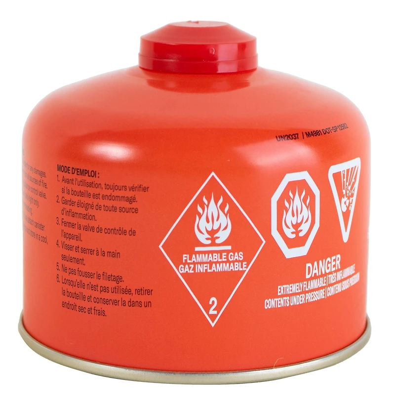 Olympia Isobutane Propane Fuel Canister. Easy use for camping. 230G Tin Can. Item Size: 10x10x8.9cm, Olympia 230G Isobutane