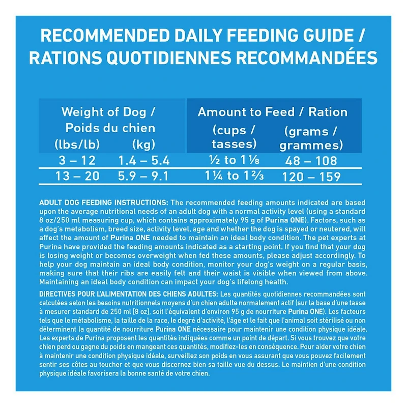 Purina ONE SmartBlend Small Breed Formula Beef, Dry Dog Food, 1.81-3.63 kg