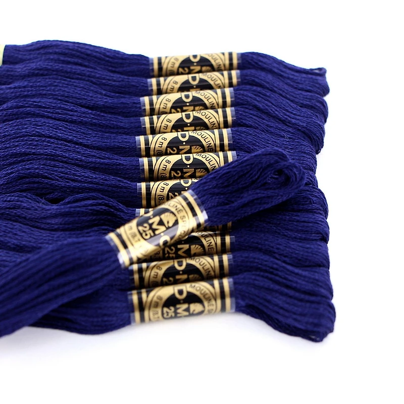 DMC Cotton 6 Strand Floss 8m - Blue, 6 Strand